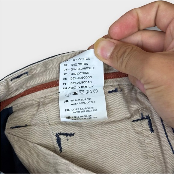 Edwin 55 Chino French Twill Pants 10 Oz Ultra Marine Mens W32 L33 Navy Blue - Picture 11 of 16